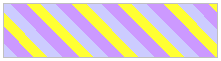 Double stripes with gray and purple color, angle 135 and width 5