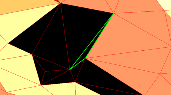 Triangle after cleanup