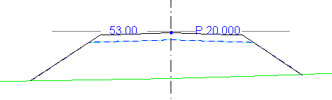 Profile text at height