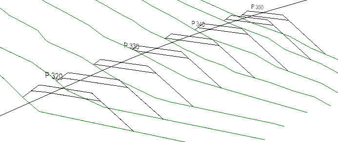 Generation of cross-sections along a line definition