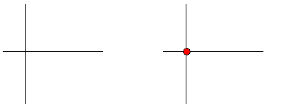 Splitting lines at intersection points