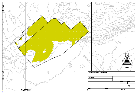 Blasting masses shown in plan