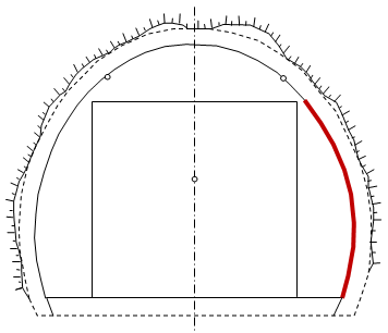 Illustration of free-standing concrete vault