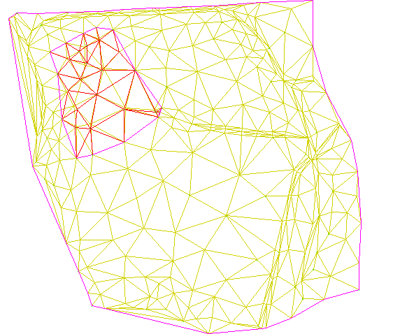 Planvisning av triangulerte lag