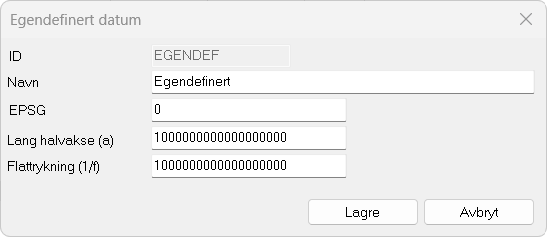 Oppretting av egendefinert datum