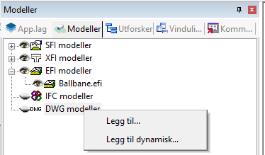 Sätta DWG-modell in i ritningen