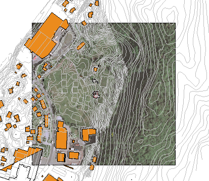 Raster som bakgrunn i planvisning