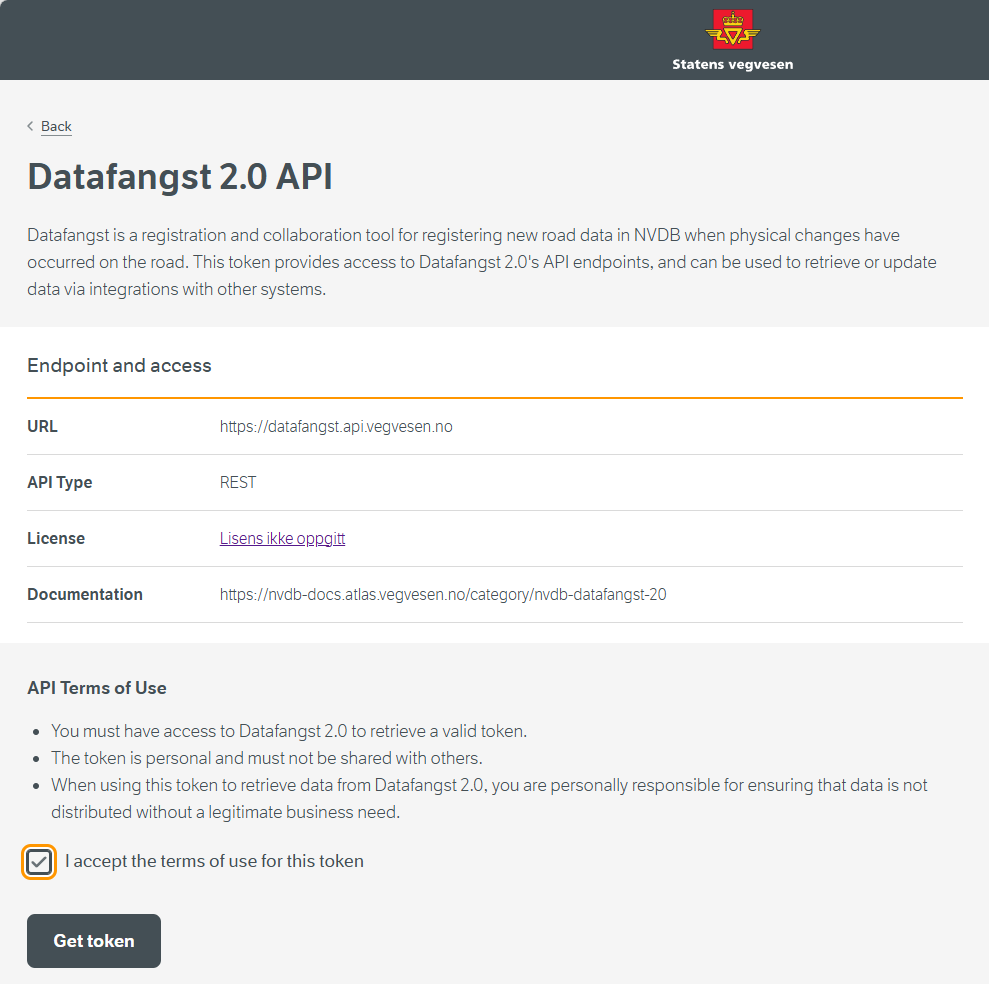 Datafangst 2.0 API