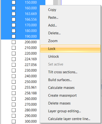 Profile locking