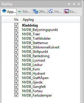 NVDB application layers