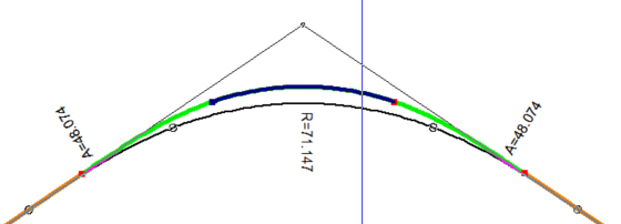 Endre radius dynamisk